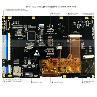 7 inch LCD Module Capacitive Touch Screen
