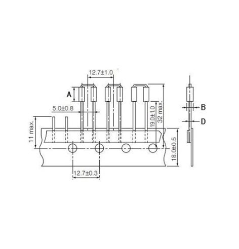 BEAD INDUCTOR RH3.5 * 12 * 0.8