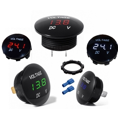 DIGITAL VOLTMETER 5-48V Orange