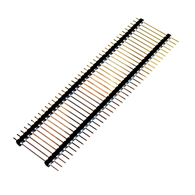 1x40 Pin 2.54mm DIP Straight Black color