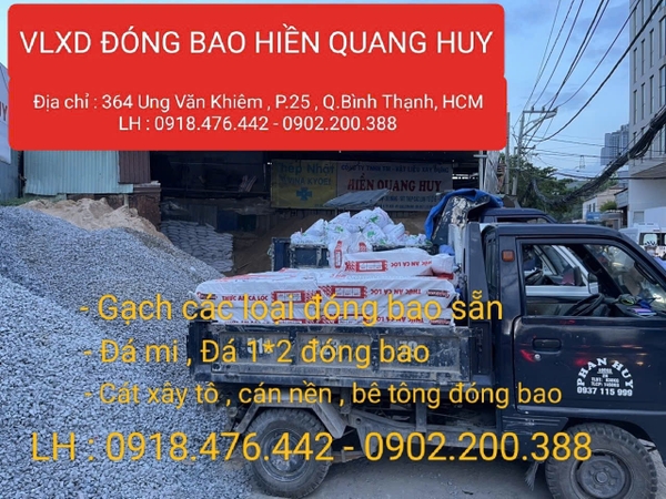 ĐÁ MI ĐÓNG SẴN VÀO BAO - 0902200388 - 0937101333 - VLXD HIỀN QUANG HUY