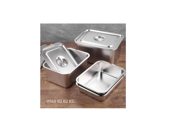 KHAY INOX KT: 32X22X10CM