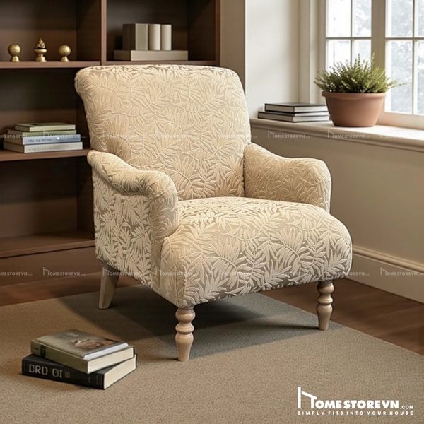 Sofa đơn tay lượn lưng đơn liền  - SFD7-3D