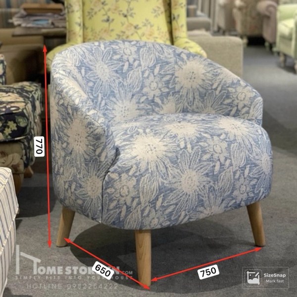 Sofa đơn sò lưng cong -SFD8