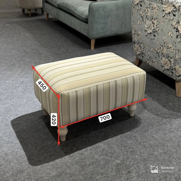 Đôn chữ nhật đệm liền dài 70cm - DN3