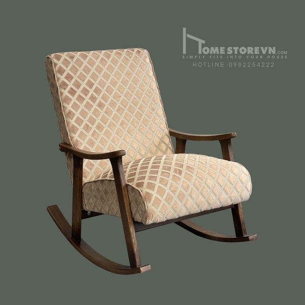 Ghế đệm liền vải 3D caro tím - BB2