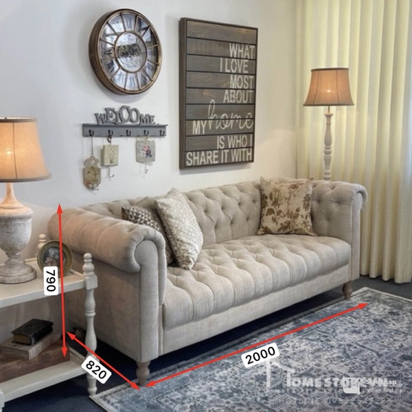 Sofa Chesterfield dài 2m - SF4