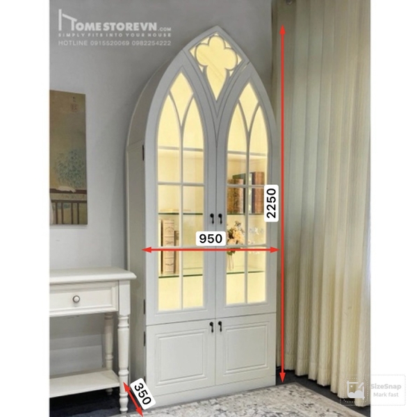 Tủ trang trí Gothic - TTR11