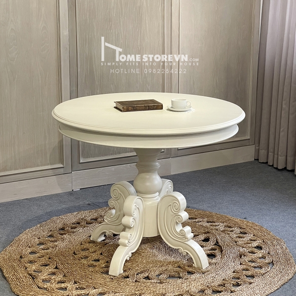 Bàn ăn tròn D= 95cm Vintage - BA1