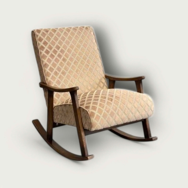 Ghế đệm liền vải 3D caro tím - BB2