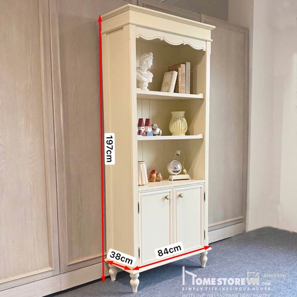 Tủ cao trang trí vintage - TTR9
