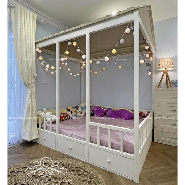 Giường nhà gỗ - GI18