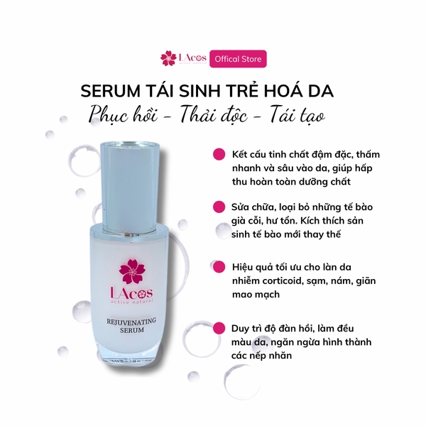 Tinh Chất Tái Sinh, Phục Hồi Da Ban Đêm LAcos – Rejuvenating Serum (30ml)