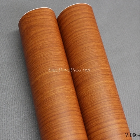 Film nội thất Infeel WD664 vân gỗ nâu đỏ