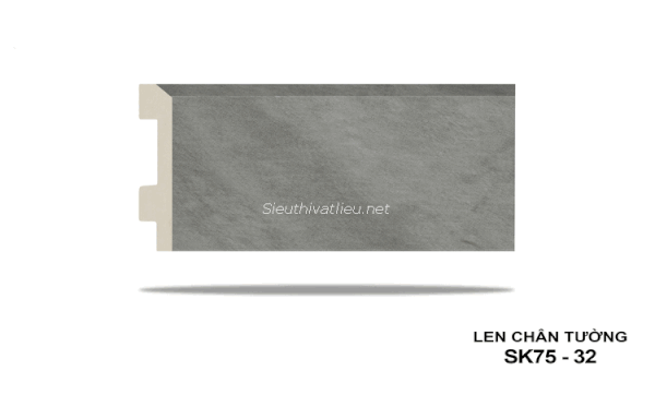 Len tường nhựa SK75-32 vân bê tông (xi măng) màu xám