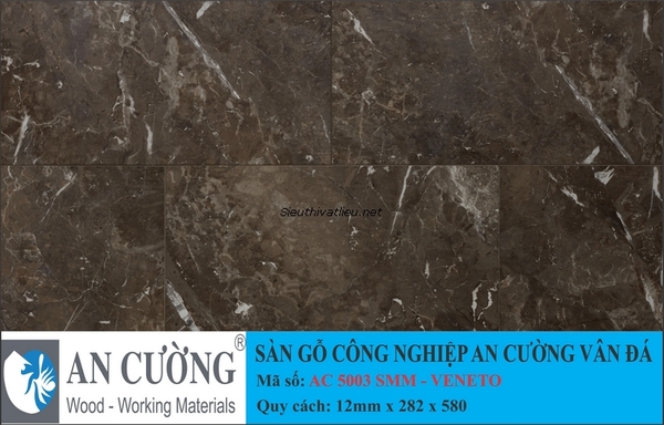 Sàn gỗ laminate An Cường vân đá AC-5003-SMM