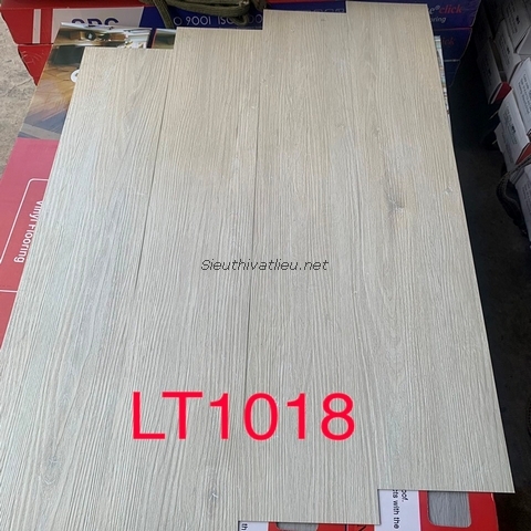 Sàn nhựa dán keo vân gỗ giá rẻ LT1018 màu kem