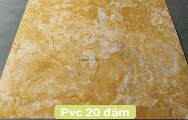 Tấm nhựa pvc vân đá màu vàng PVC20