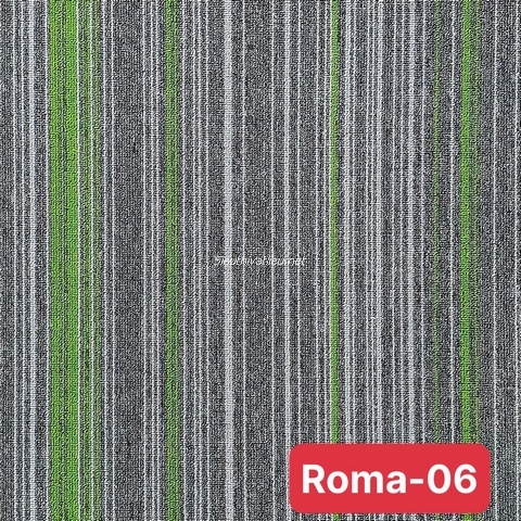 Thảm tấm trải sàn văn phòng Roma 06 màu xám