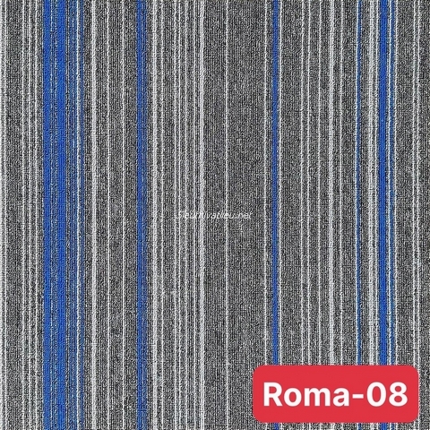 Thảm tấm trải sàn văn phòng Roma 08 màu xám