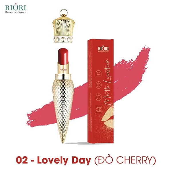 Son môi Riori Mood matte Lipstick 5 màu Trendy lâu trôi