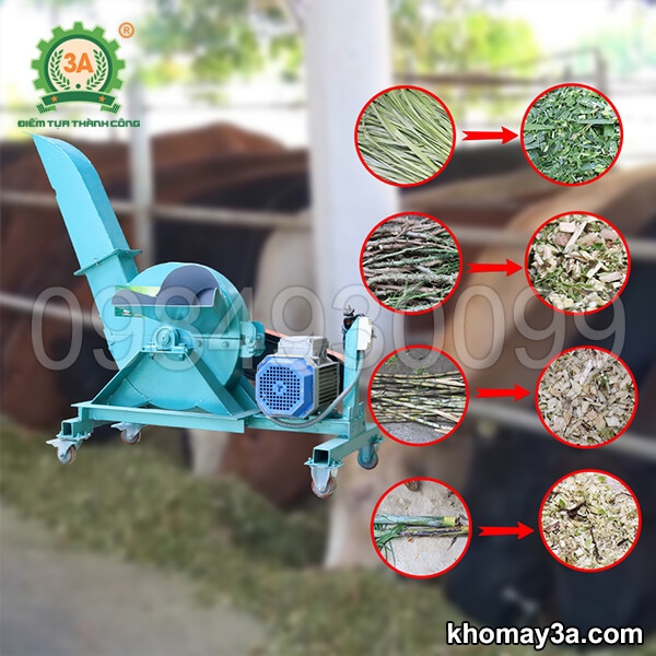 Máy băm cỏ, băm chuối siêu tốc 3A3KW - Trong chế biến phụ phẩm nông nghiệp