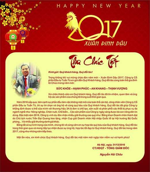 Thư chúc tết Đinh Dậu - 2017