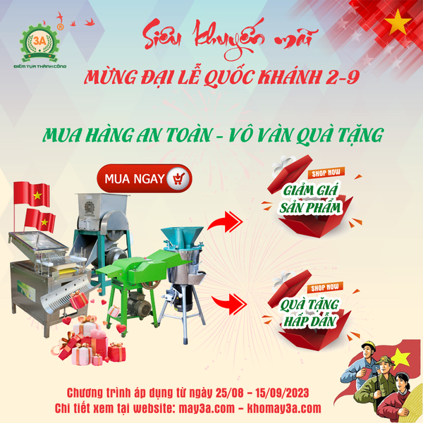 Hãng 3A Giá Cực Sốc, Quà Đầy Tay – Mừng đại lễ Quốc Khánh 2/9 !