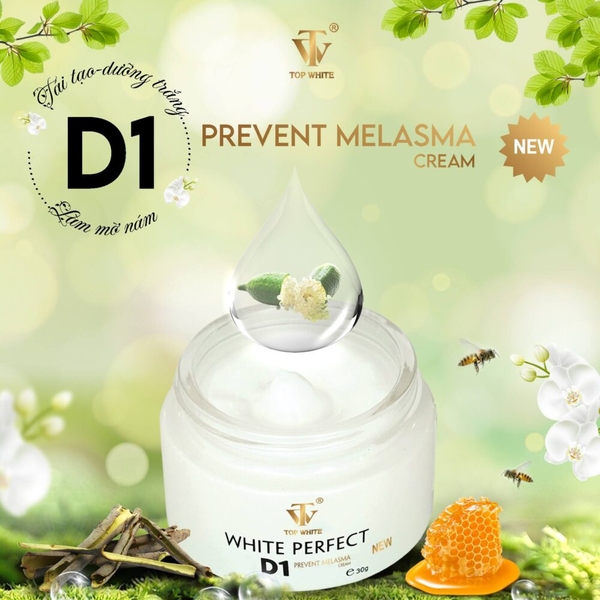 White Perfect D1 kem dưỡng trắng da, ngừa nám, tàn nhang, đồi mồi