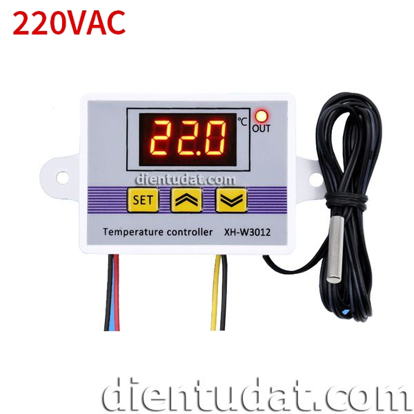 Bộ Điều Khiển Nhiệt Độ 3 Nút 220VDC - W3012