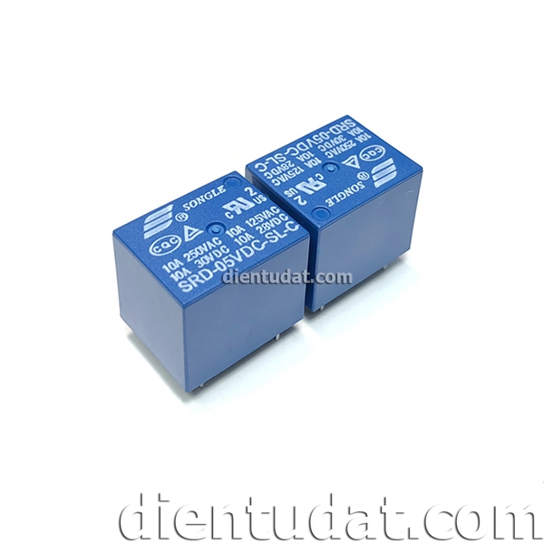 Relay 5VDC 10A 5 CHÂN Songle SRD-5VDC-SL-C