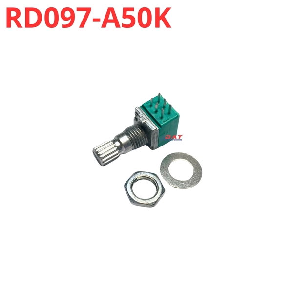 RD097-A50K Chiết Áp Đôi 50K 6 Chân Loại A 50K 15mm