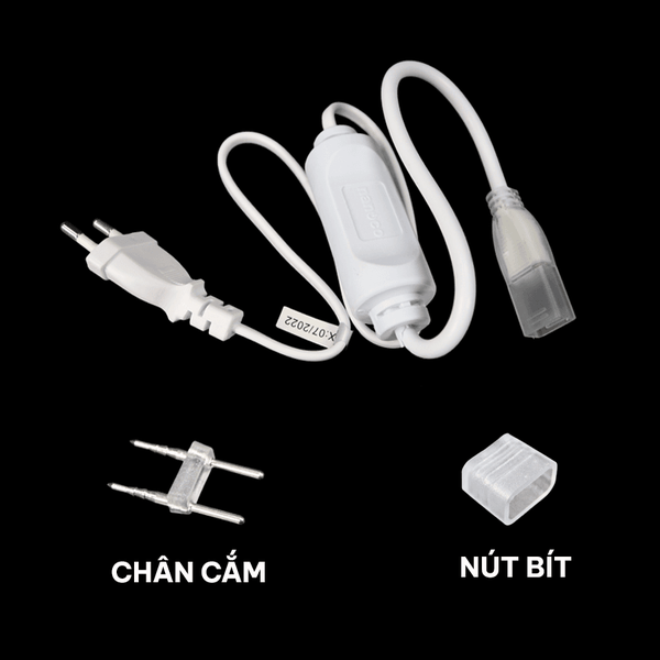 Phụ Kiện Đèn Driver Nguồn Cho LED Dây Ngoài Trời 120 Chip LED (1 Dãy và ...