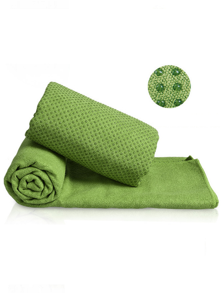 Khăn trải thảm tập yoga silicon (xanh lá)