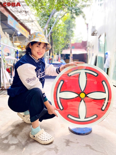 Biểu tượng Bánh Thánh Công giáo Coba Artglass