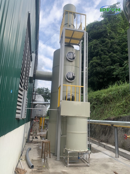 Tháp hấp thụ xử lý khí Clo, HF – Những lưu ý đặc biệt về vật liệu