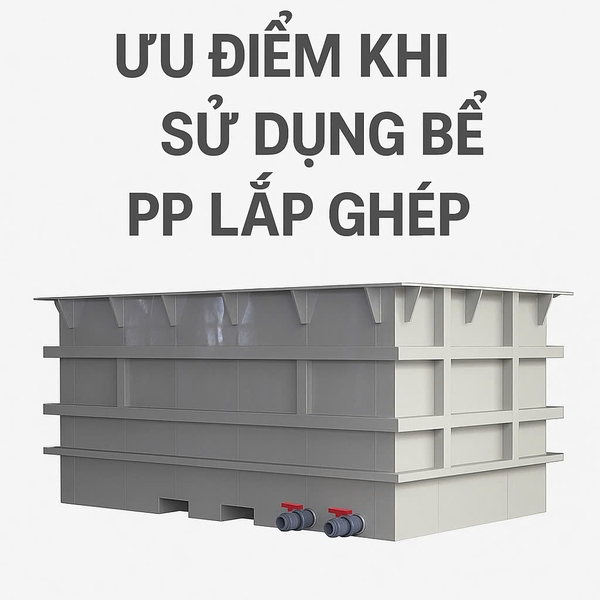 Có nên sử dụng bể nhựa PP lắp ghép? Ưu điểm khi thay thế bể đúc sẵn