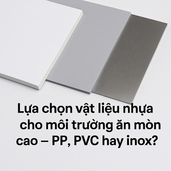 Lựa chọn vật liệu nhựa cho môi trường ăn mòn cao – PP, PVC hay inox?