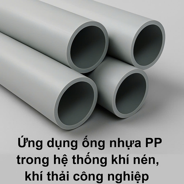 Ứng dụng ống nhựa PP trong hệ thống khí nén, khí thải công nghiệp