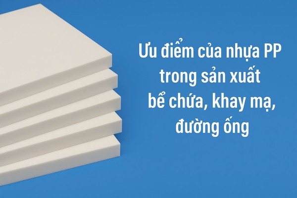 Ưu điểm của nhựa PP trong sản xuất bể chứa, khay mạ, đường ống