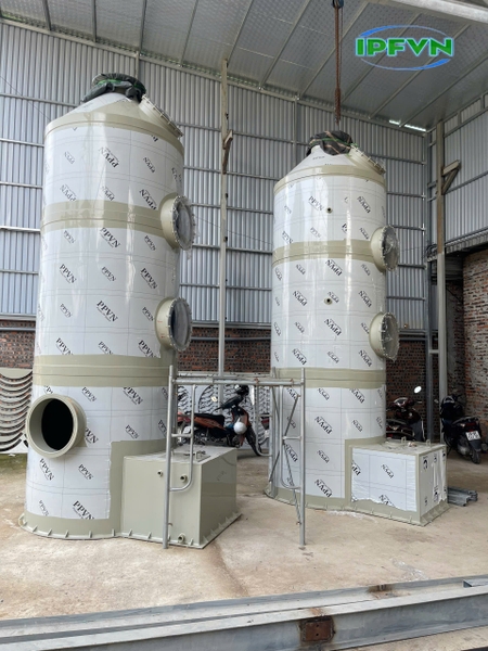 IPF Việt Nam – Đơn vị chuyên thiết kế, thi công tháp hấp thụ khí thải hiệu suất cao
