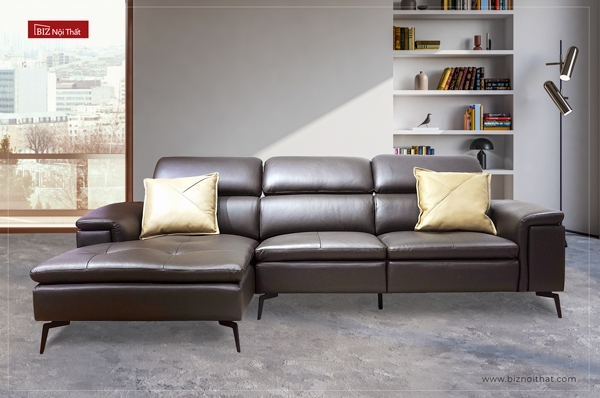 Bộ Sofa da bò nhập khẩu Malaysia CLAZA L-2223 màu Nâu Dark Brown Bộ Sofa Da Bò Nhập Khẩu Malaysia Claza L-2223 Màu Nâu Dark Brown