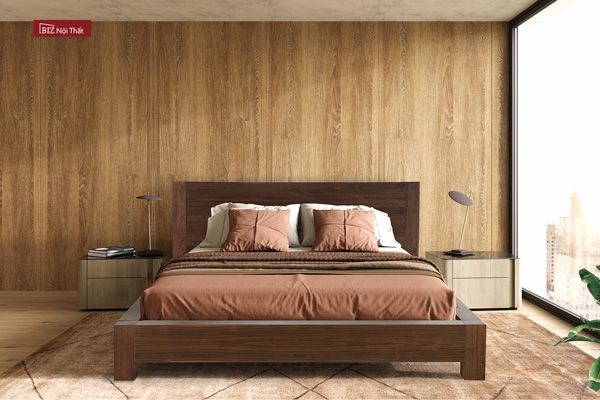 Giường Gỗ Óc Chó Xuất Khẩu Nhật Bản Walnut-02