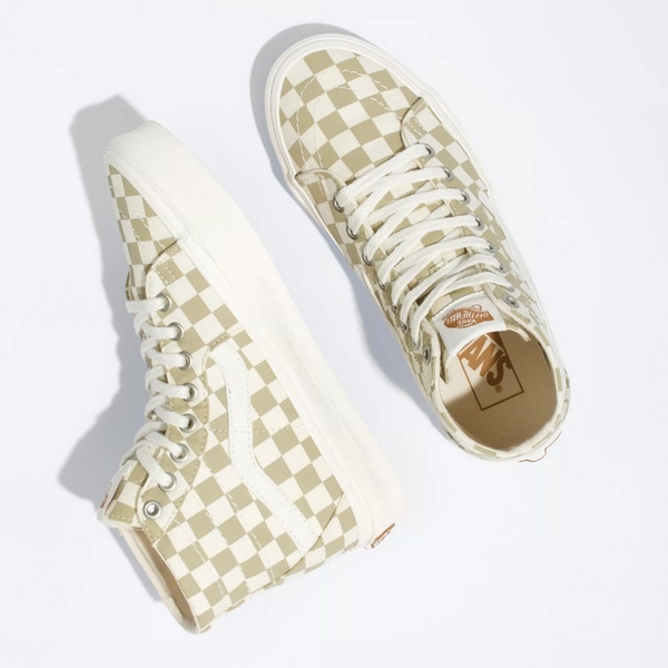 ua sk8 hi tapered in cornstalk & natural vans