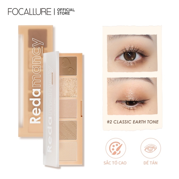 Bảng Phấn Mắt 5 Ô Bền Màu FOCALLURE Five Shades FA354 5g