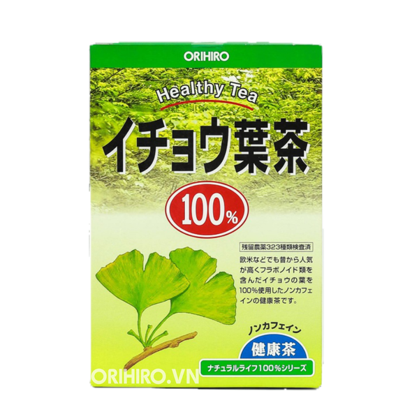 Trà lá bạch quả bổ não Orihiro 26 gói