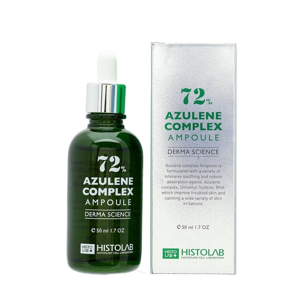 Tinh chất giảm mụn, điều tiết bã nhờn Histolab 72% Azulene Complex Ampoule Derma Science 50ml