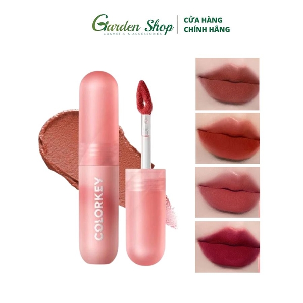 Son Colorkey Nhung Mờ Mousse Lip Mud Matte 2g