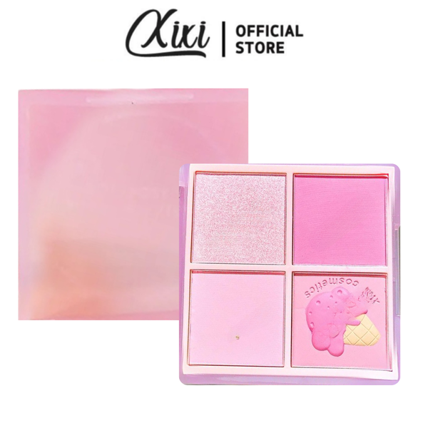 Bảng Phấn Má 4 ô Bắt Sáng Xixi Go For The Sunset Blush Palette #04 11.2g