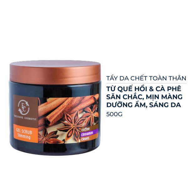 Tẩy Da Chết Toàn Thân Quế Hồi Cafe Gel Scrub Coffee & Cinnamon Cloves 500g
